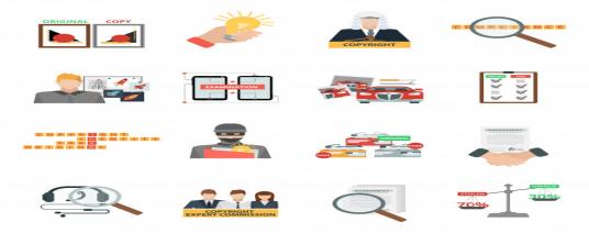 compliance Copyright icons